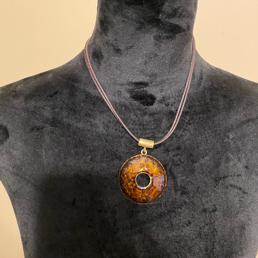 Chico’s Brown and gold necklace
